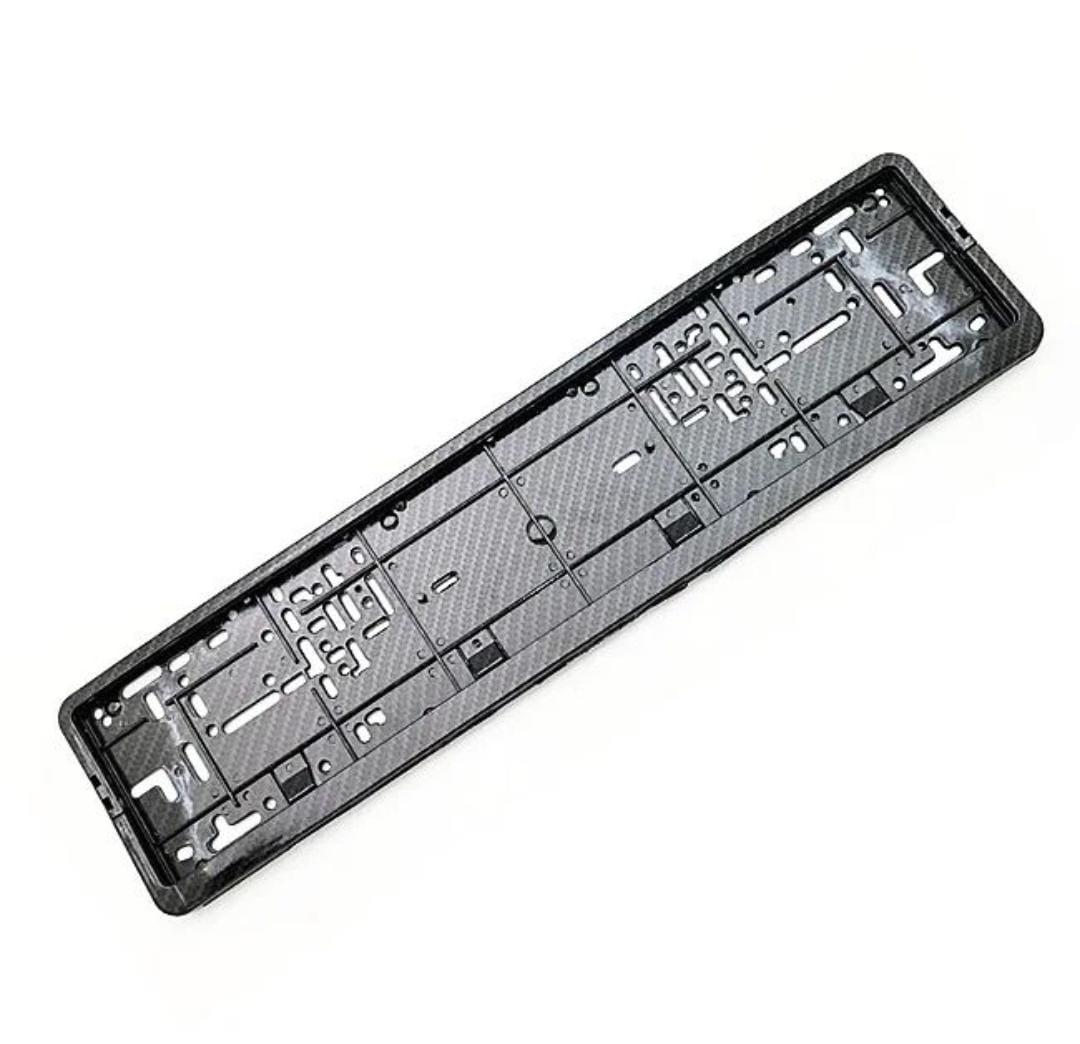 Cadre du support de plaque d'immatriculation en fibre de carbone