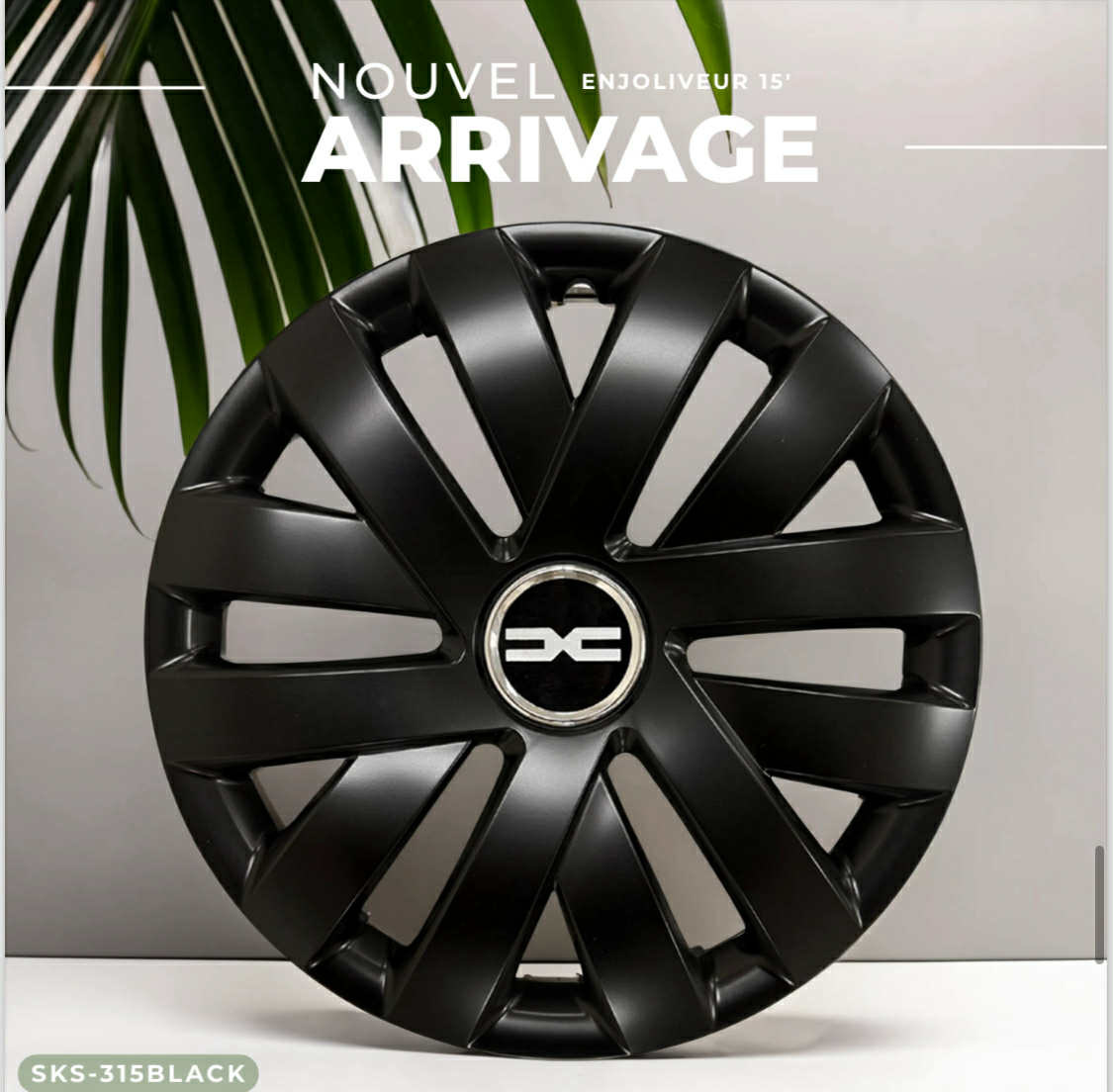 Enjoliveurs SJS Black Mate 15''