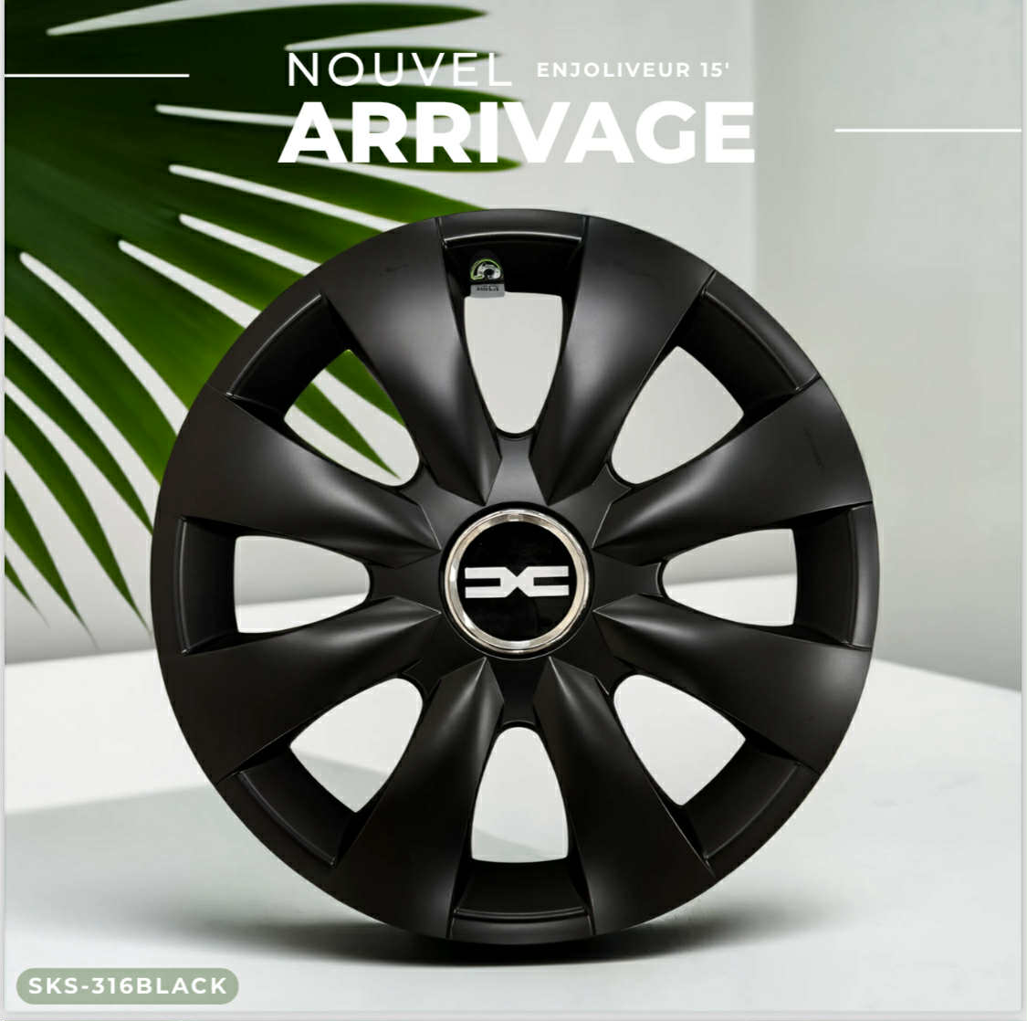 Enjoliveurs SJS Black Mate 15'' 316