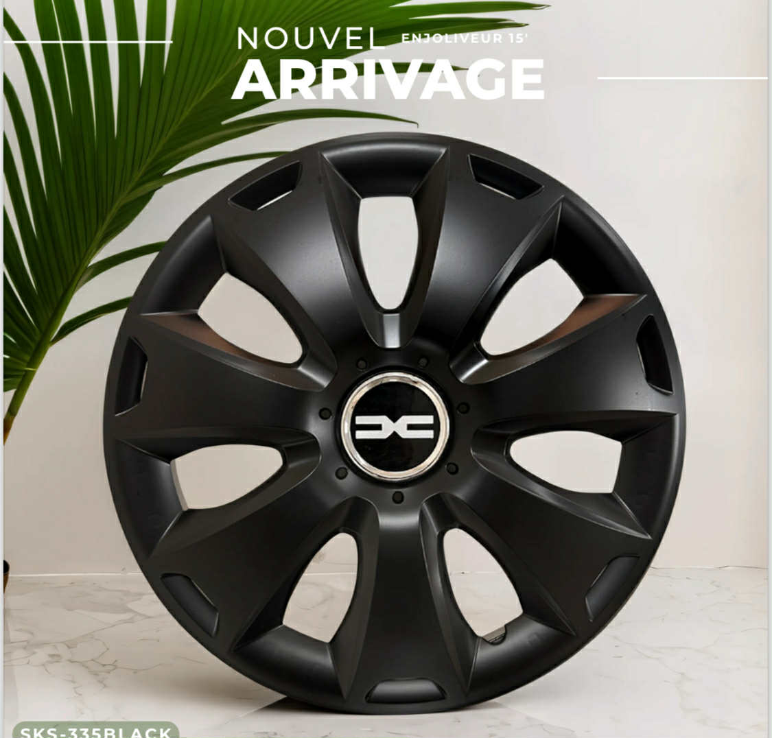 Enjoliveurs SJS Black Mate  335