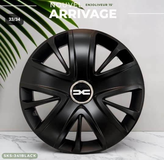 Enjoliveurs SJS Black Mate  341