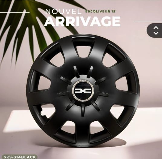 Enjoliveurs SJS Black Mate 314