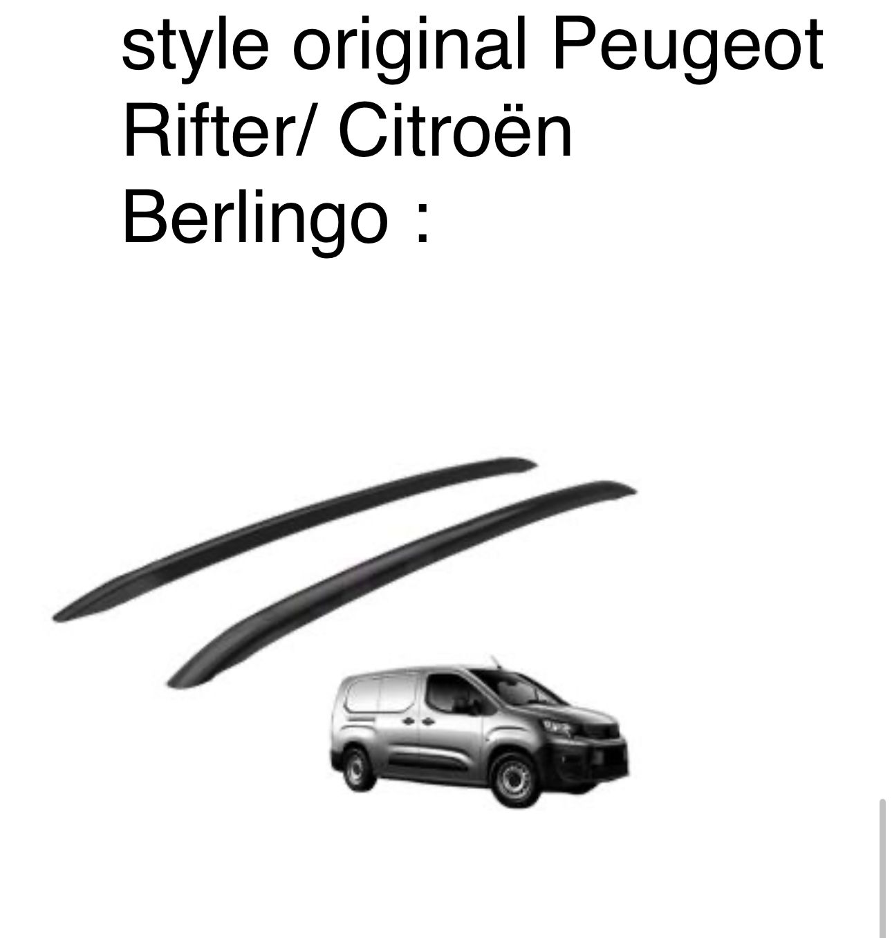 Barre de toit Rifter / Berlingo original