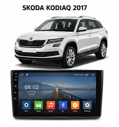 Poste Radio Android sur mesure pour Skoda Kodiaq (2017+)