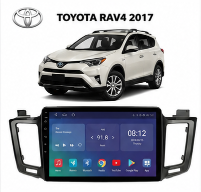 Poste Radio Android sur mesure pour Toyota RAV4 (2017+)