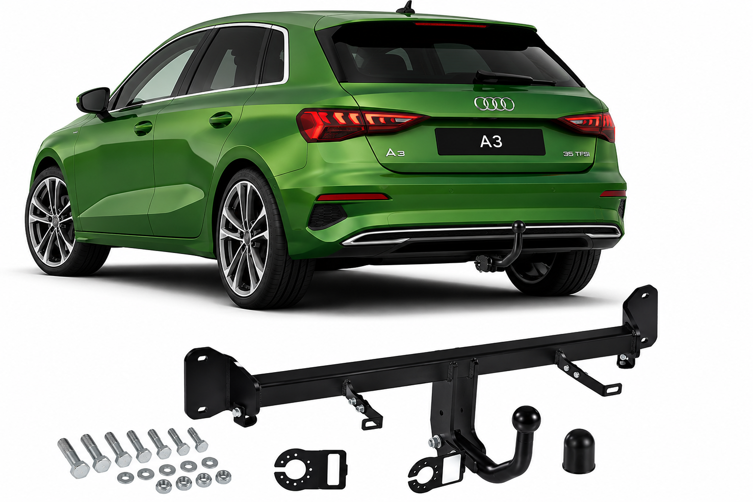 Attelage remorque pour Audi A3 2020+ -Fixe-