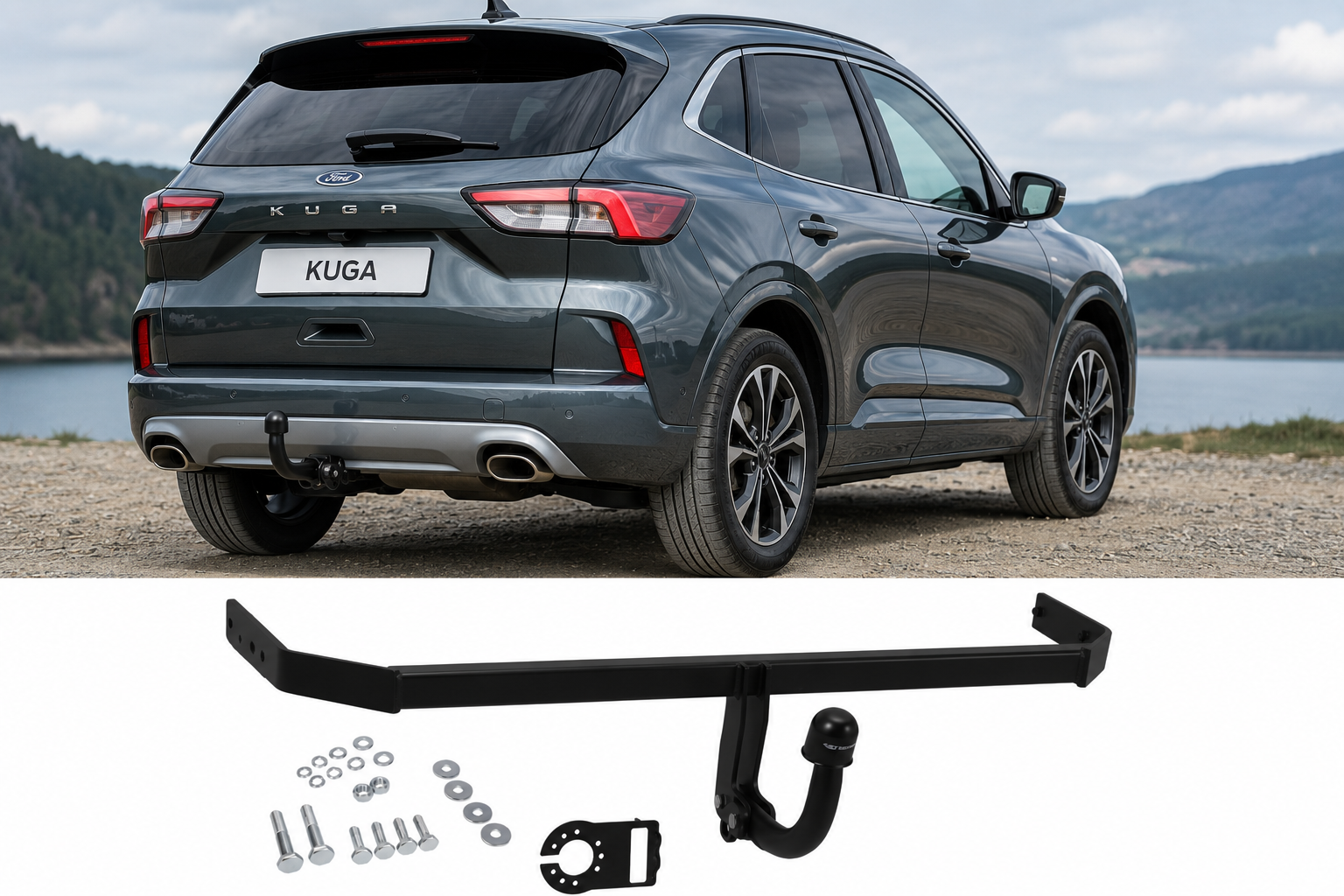Attelage de remorque fixe pour Ford Kuga III 2019+