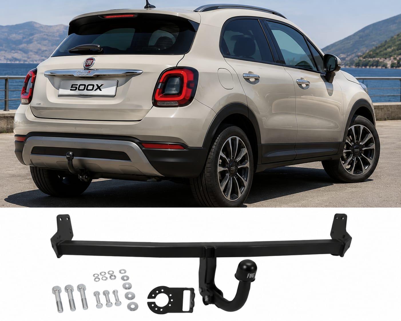 Attelage de remorque fixe pour Fiat 500X
