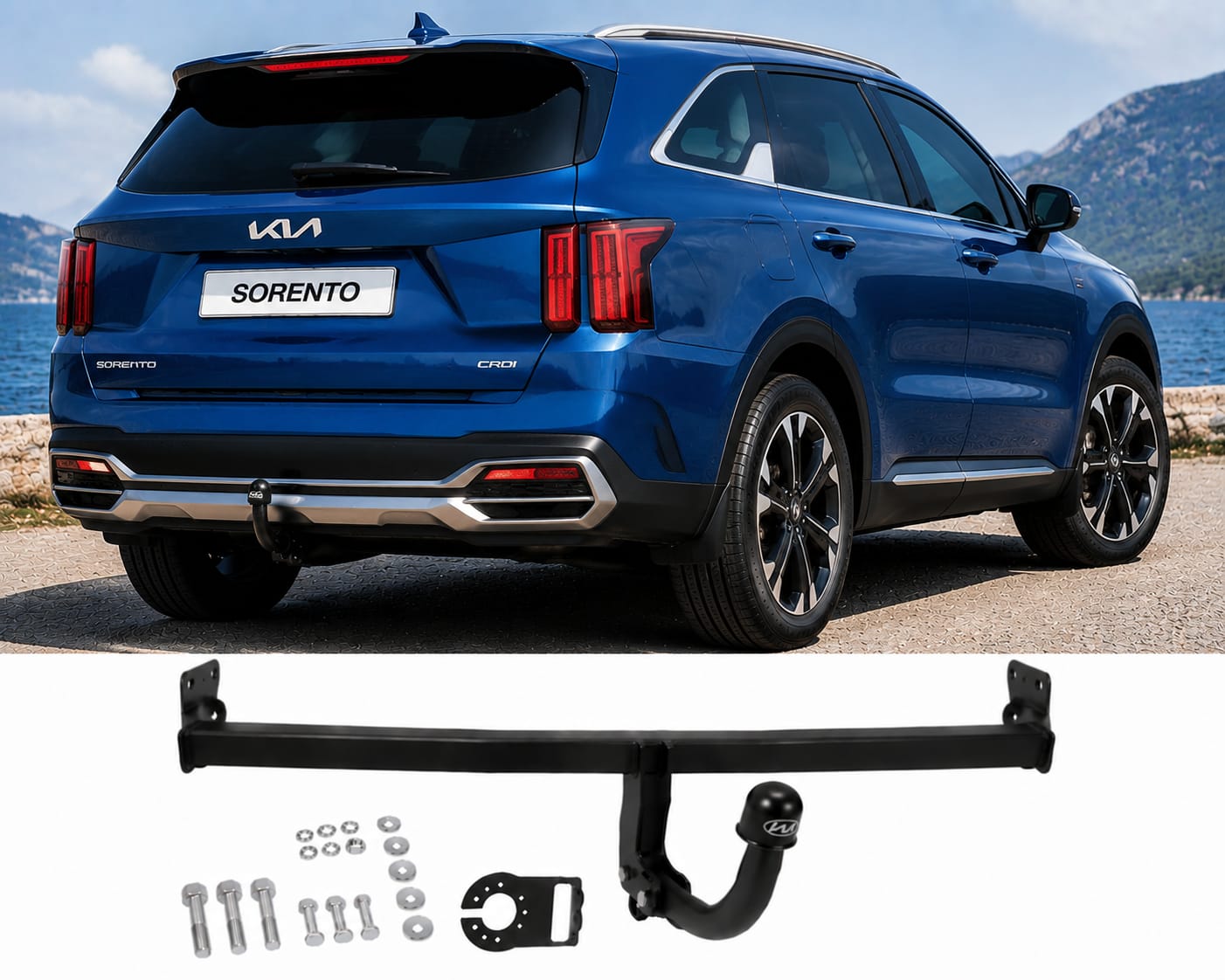 Attelage de remorque fixe pour Kia Sorento 2024+