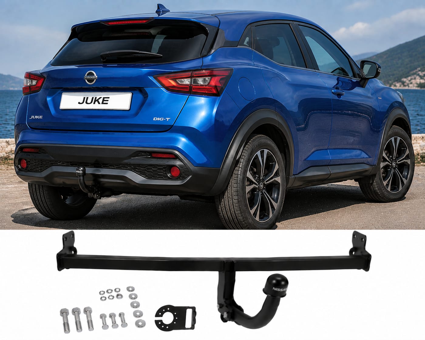 Attelage de remorque fixe pour Nissan Juke F16 2019+