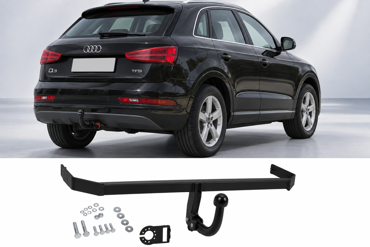 Attelage remorque fixe pour Audi Q3 2011–2018
