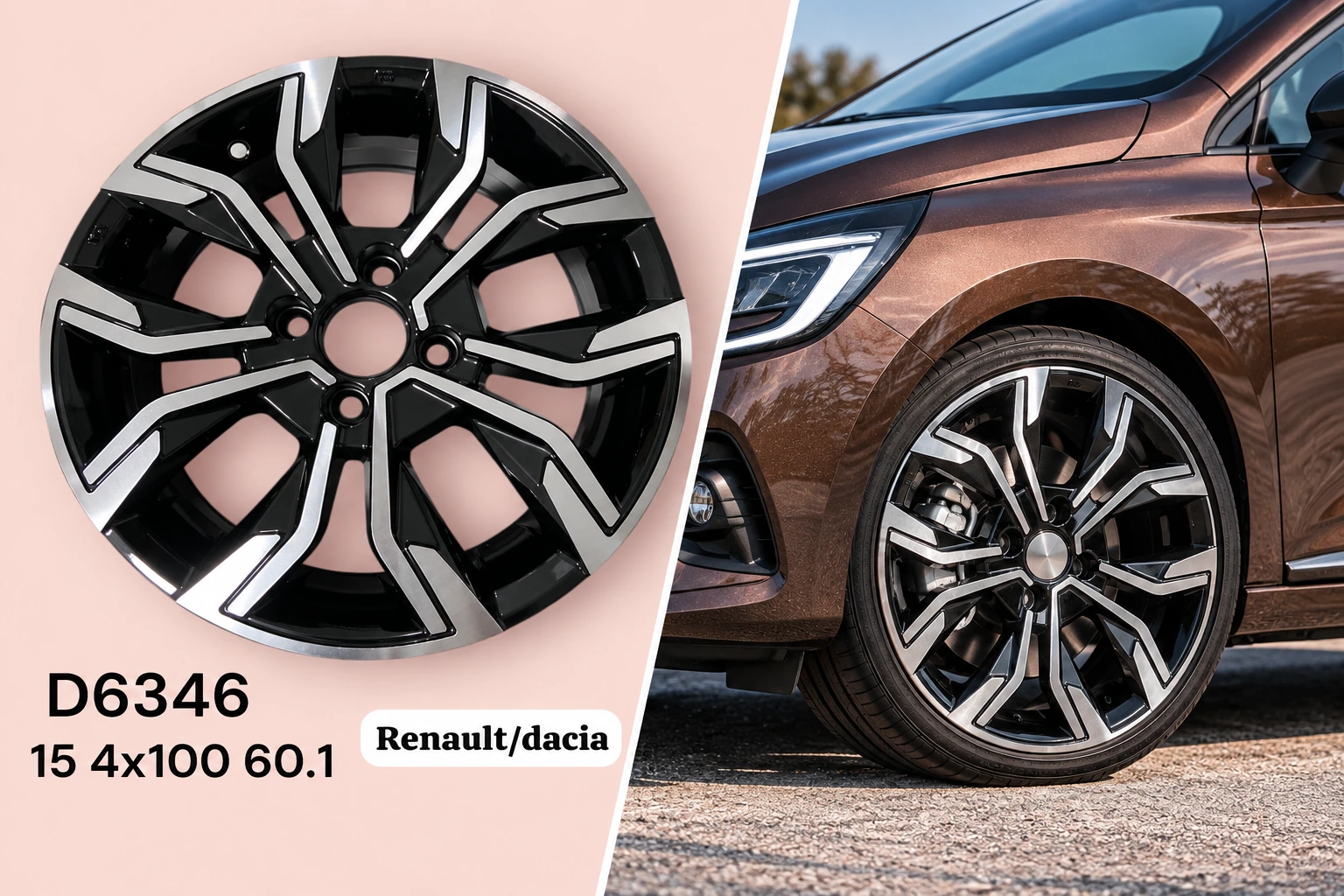 Jantes 15 Pouces 4x100 Renault & Dacia